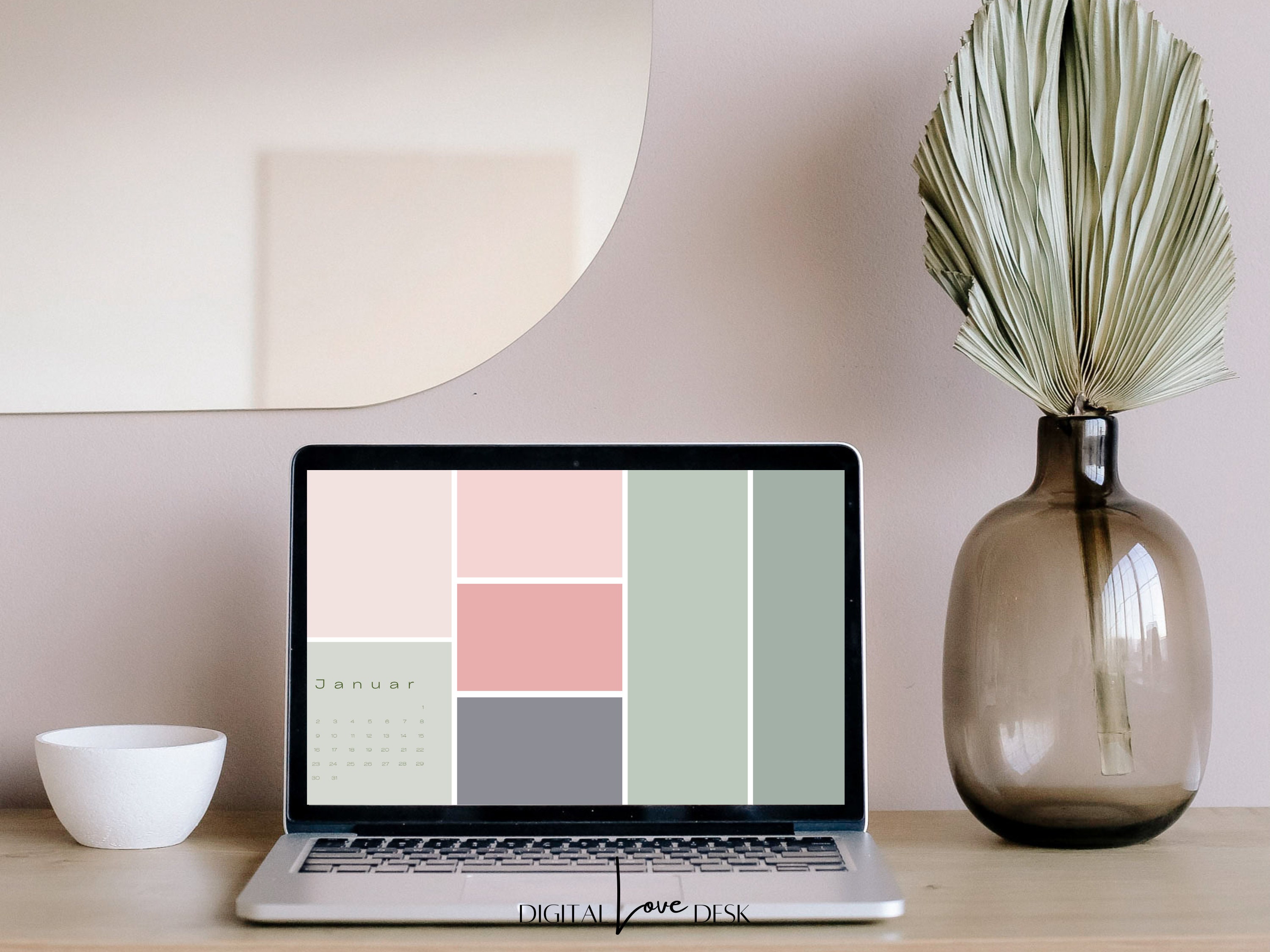 2023 Bureaublad kalender wallpaper minimalistische - Etsy Nederland