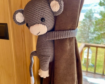 Crochet Monkey Curtain Tiebacks: Nursery Decor, Animal Holdbacks