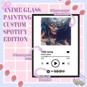 Anime-Glasmalerei Spotify Edition