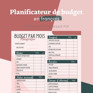 Planner a5 gestion budget -  France