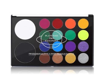Water Activated SFX Makeup Palette: 18 Color Face & Body Paint