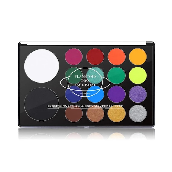 Water Activated SFX Makeup Palette: 18 Color Face & Body Paint