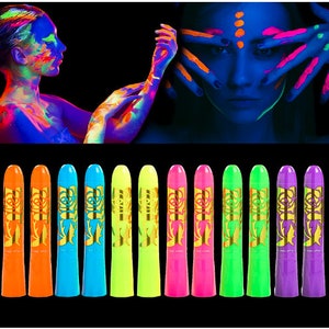 Neon Fluorescent Glow Body Paint 