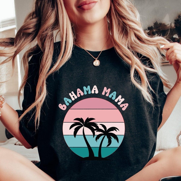 Bahama Mama T-Shirt, Cute Summer T Shirt, Beach Long Sleeve Shirts, Palm Trees Beach Shirt, Sun Tanning T Shirt, Cruise Shirt