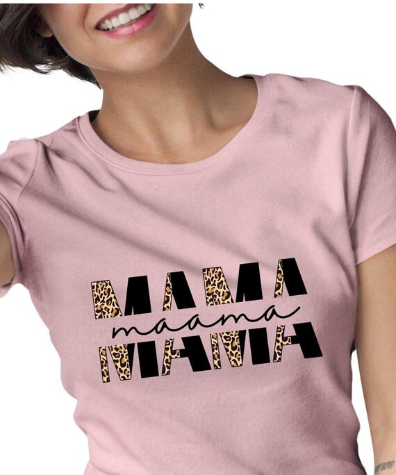 Leopard Print Maama Mom Shirt Ganda Mama Nickname T-shirt - Etsy