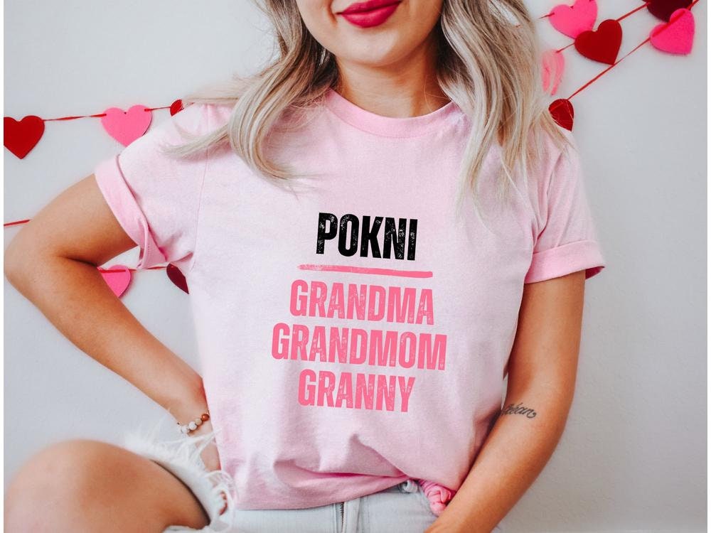 Custom Grandma Shirt with Choctaw Grandma Nickname Pokni 