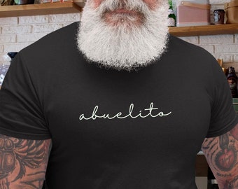 Minimalist Cursive Abuelito T-Shirt, Spanish Grandpa Shirt, Pregnancy Reveal Grandpa To Be Shirt, Abuelito Coffee Mug Fathers Day Gift