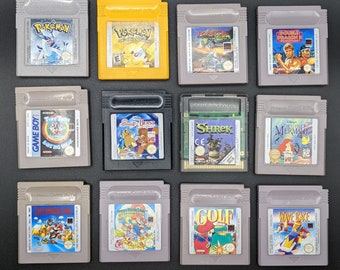 Originele Gameboy, Gameboy Kleur, Gameboy Advance &Sega Game Gear Games