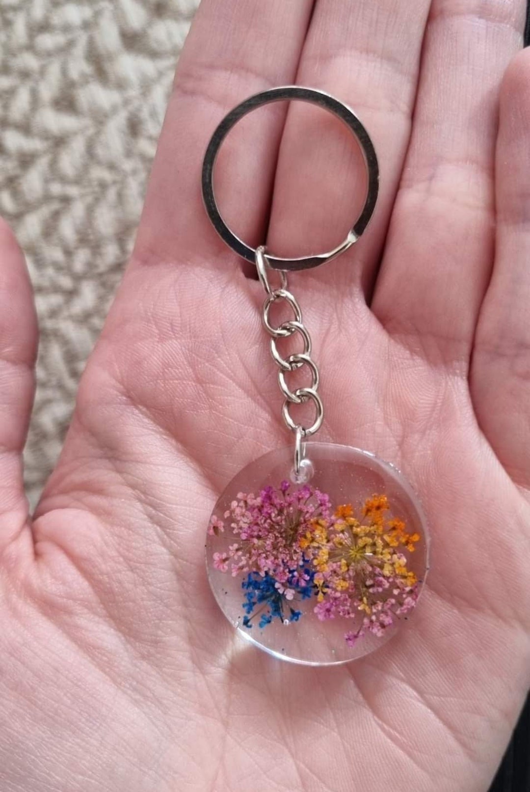 Epoxy Resin Keyrings Etsy