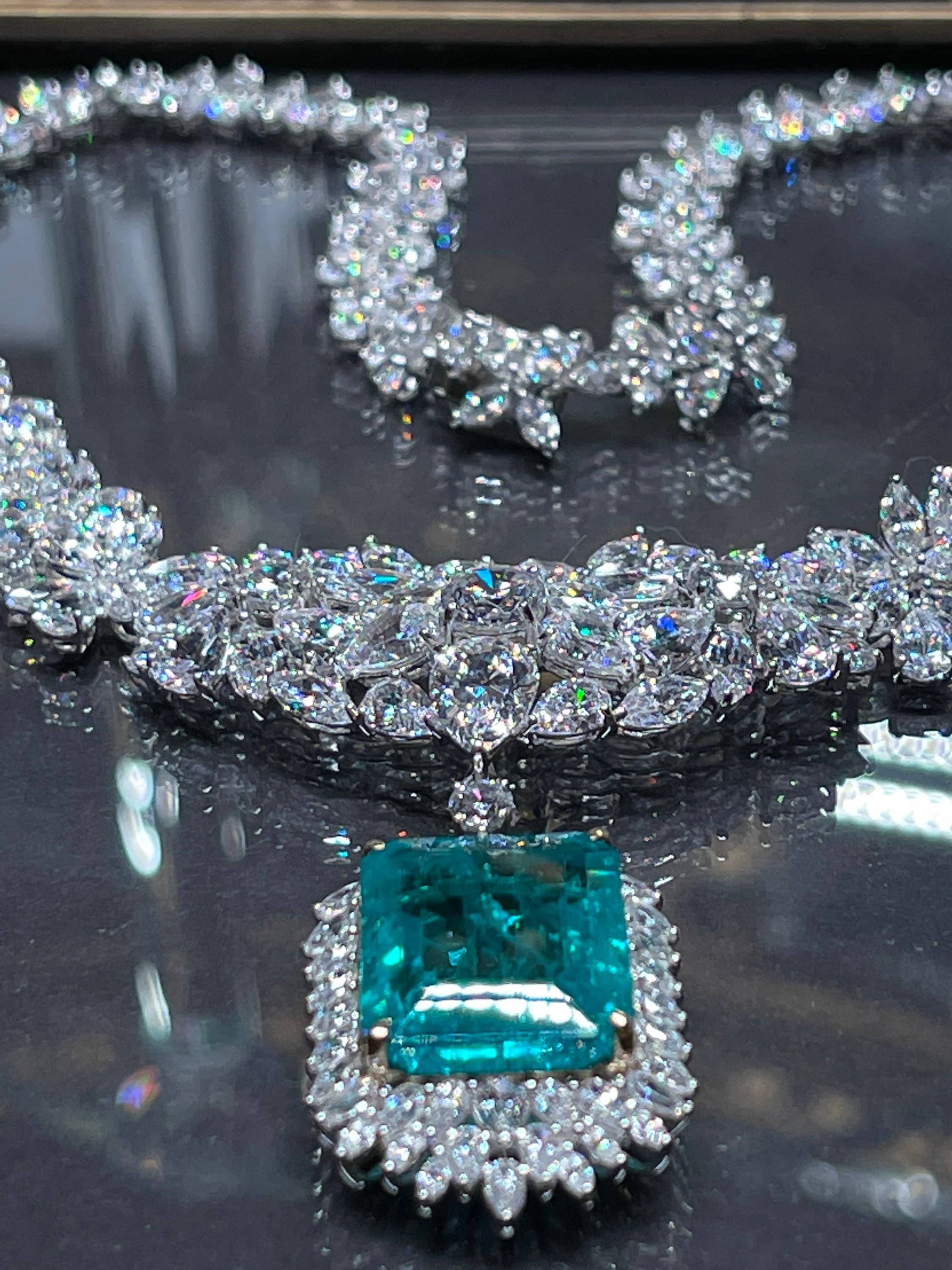 Emerald Lab AAAAA Grade diamond Cz Necklace Etsy