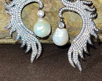 Pearl earrings