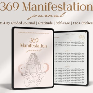 Manifestation Journal 369 Method Law of Attraction Daily Digital Planner Goodnotes and Notability Planner