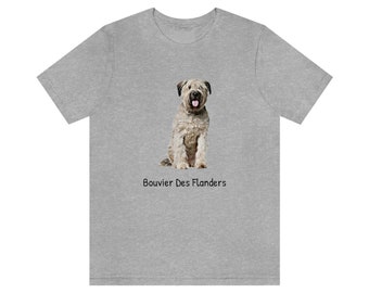 Bouvier Des Flanders Custom Dog T-Shirt - Personalized Dog shirt - Bouvier Lover - Custom Dog shirt - Bouvier T-Shirt