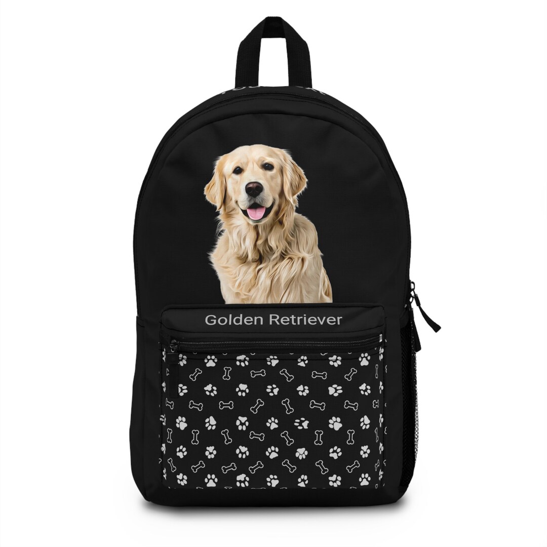 Golden Retriever Custom Backpack Personalized Gift Golden Retriever