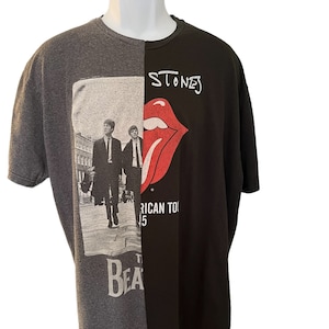 ROLLING BEATLES 2 (XX Grande), hecho a mano, único, único, camiseta gráfica