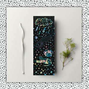 Mystic Tiger Handmade Foil Bookmark