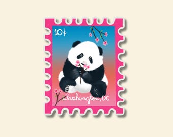 Washington DC Stamp Sticker – Traveler Journal Decal