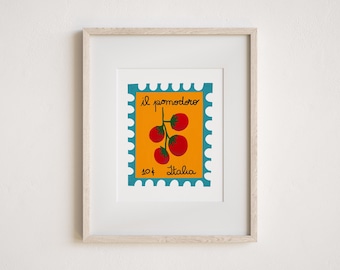 Vintage Tomato Stamp Giclée Art Print