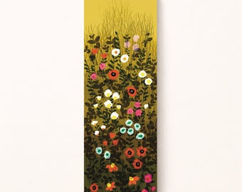 Floral bookmarks - Botanical bookmarks, 3 colors