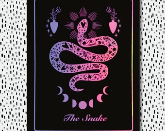 Mystic Snake Foil Art Print