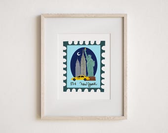 Vintage New York City Art Print