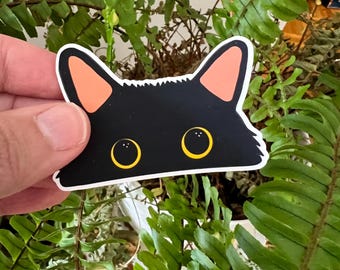 Tuxedo Cat Sticker - Black Cat Decal