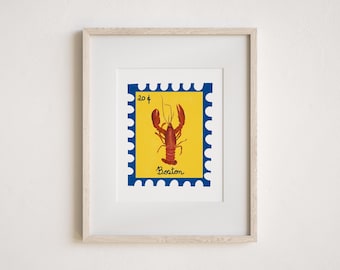 Stamp Boston Art Print
