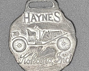 RARE-Haynes Automobile Co Reloj Fob-Kokomo IN-1905