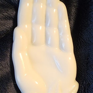 Avon Vintage White Milk Glass Hand Ring Dish