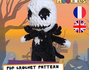 Patrón Jack Skellington - Pesadilla antes de Navidad - Hookie