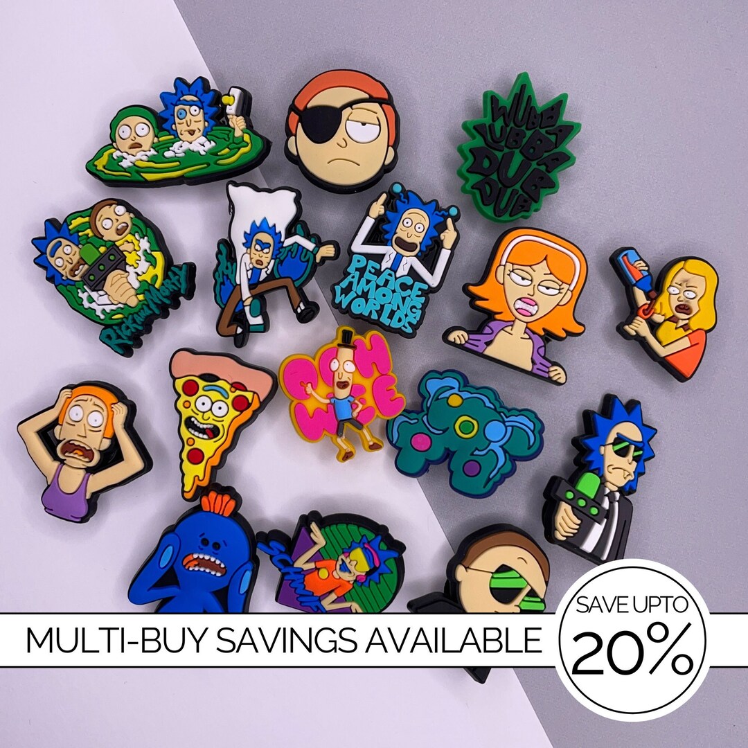 Rick and Morty Croc Charm Jibbitz Collection Croc Charm Etsy UK