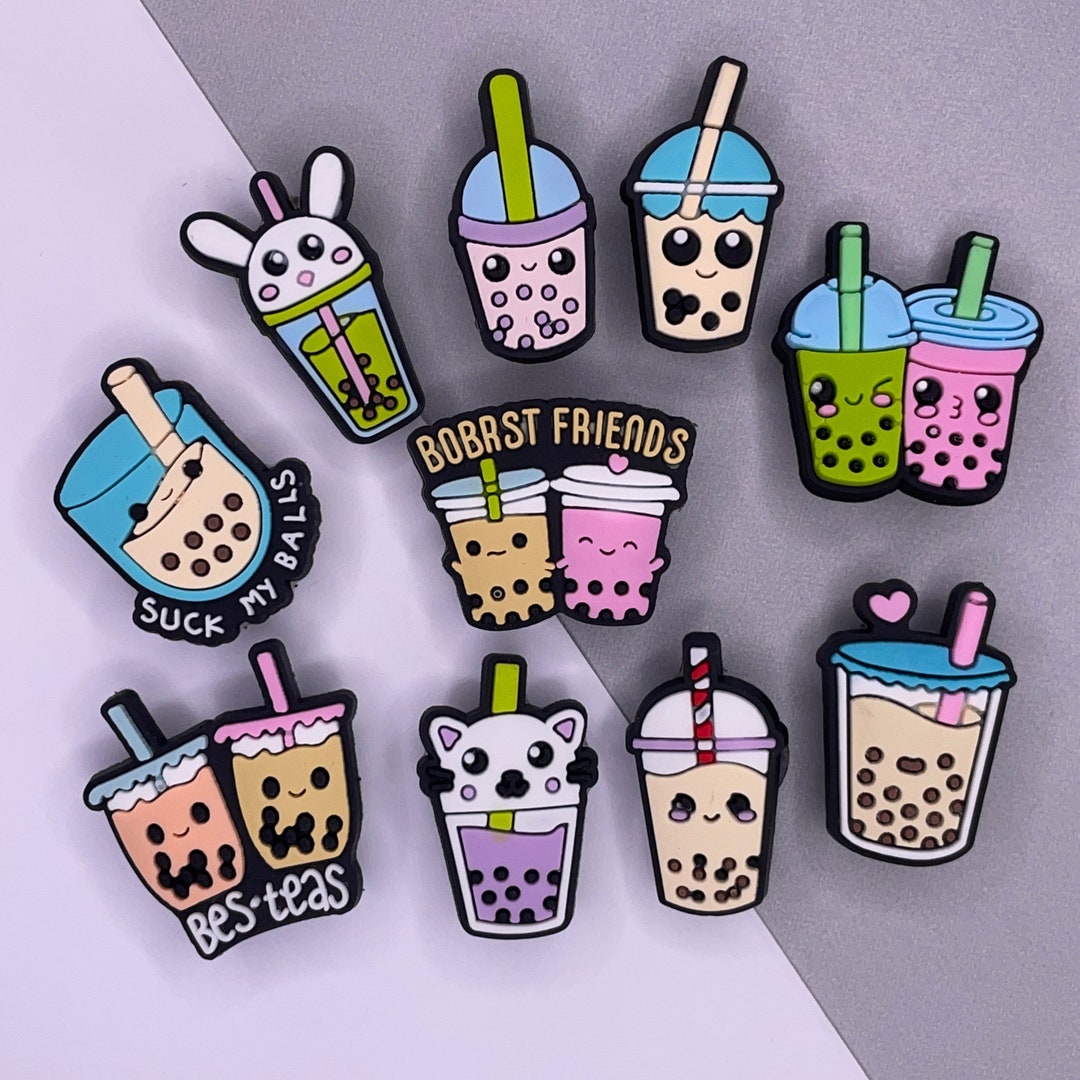 Bubble Tea Croc Charm Collection Shoe Charm Shoe Accessories Etsy UK