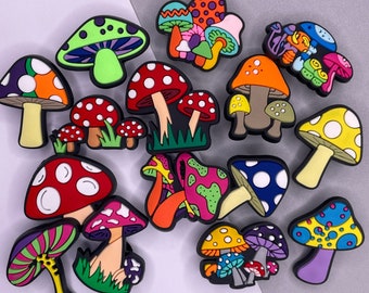 Mushroom Croc Charm Collection | Shrooms Shoe Charm | Magic Mushrooms Shoe Accessories