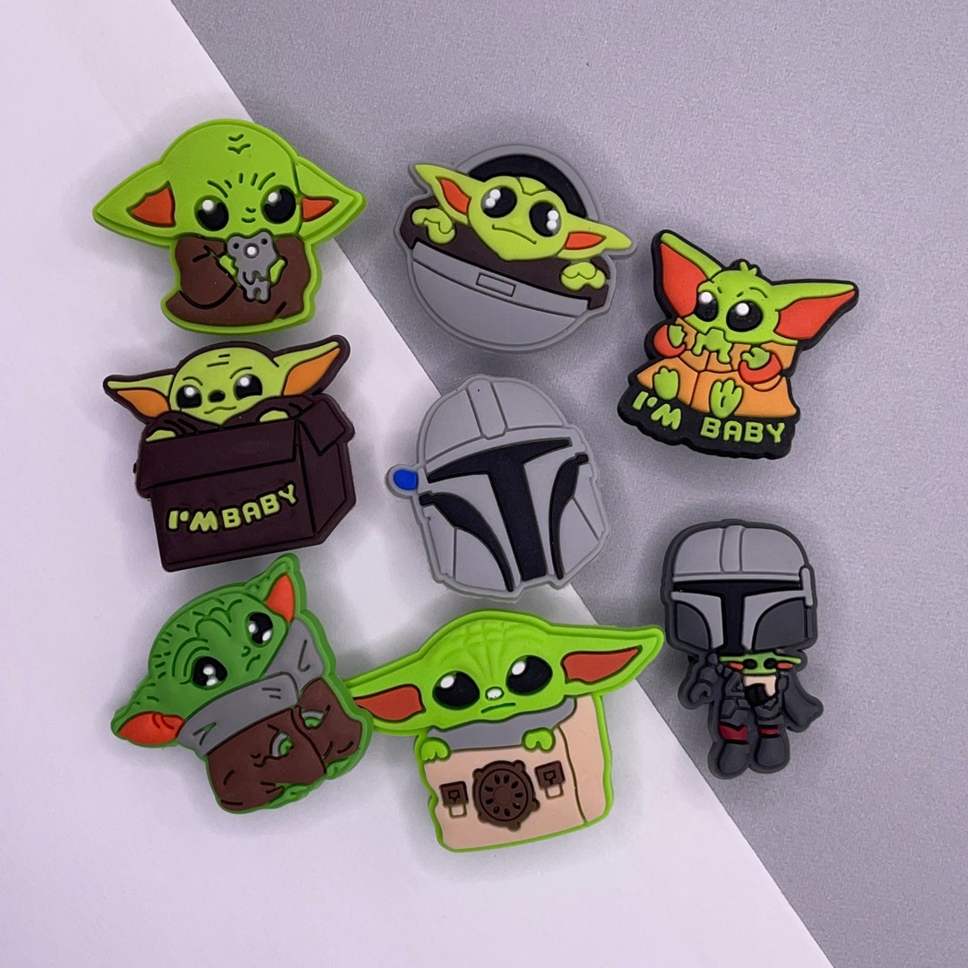 Mandalorian Baby Yoda Croc Charm Jibbitz Collection 2 Croc Etsy
