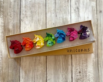 Rainbow Unicorn Crayons: Kids Party Favors, Gifts for Kids