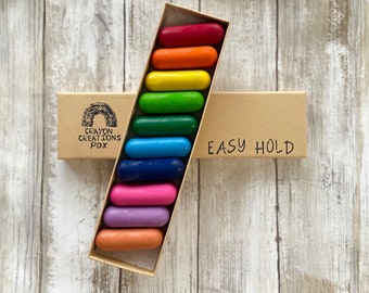 EASY HOLD Crayons | Easy to Hold Crayons | Rainbow Crayons | Learning Crayons | Kids Gifts | Toddler Crayons | Preschool