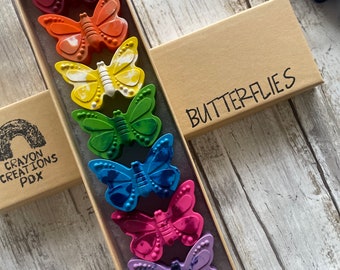 Butterfly Crayons | Butterfly Gifts for Kids | Crayons | Crayons | Kids Gifts | Gifts for Boy | Gifts for Girls | Butterflies Toy