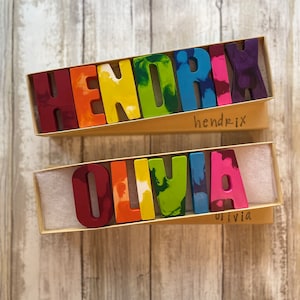 Name Crayons | Personalized RAINBOW Crayons | Personalized Gifts For Kids | Gift for Her | Gift for Him | Gifts for Kids | Kids Party Favors
