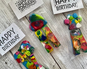 BIRTHDAY Party Favors | Personalized Party Favors | Rainbow Party Crayons | Rainbow Birthday Party | Birthday Gift | Bulk Party Favors