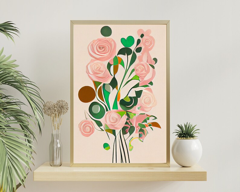 Flower Wall Art Printable Aesthetic Printable Wall Art Etsy