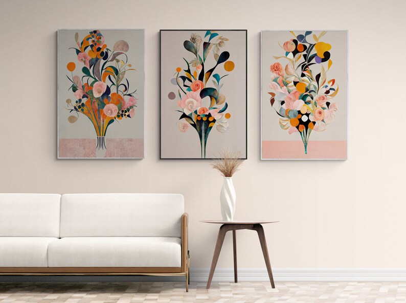 Flower Wall Art Printable Aesthetic Printable Wall Art Home Etsy