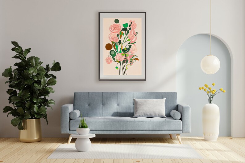 Flower Wall Art Printable Aesthetic Printable Wall Art Etsy