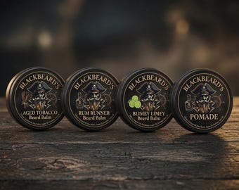 Blackbeard's Beard Balm | Natural Ingredients | Beard Conditioner | Beard Softener | Beard Oil | Men's Pomade | Men's Grooming