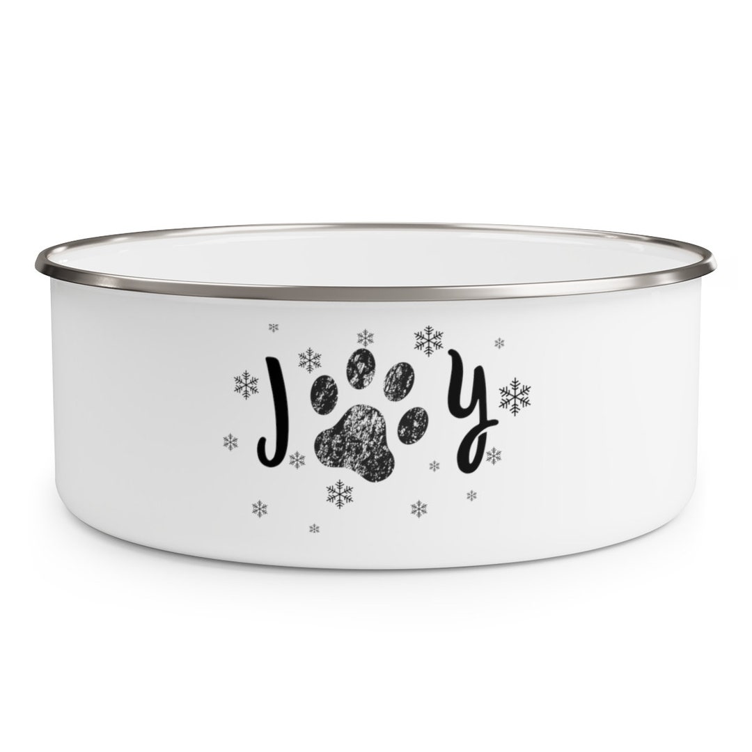 Stainless Steel Enamel Dog Bowl Pet Food Dish Food Safe Bowl Dishwasher