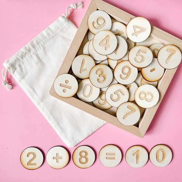 Math Manipulatives Set Etsy