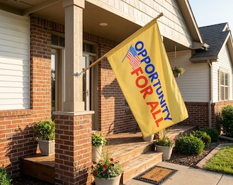 Political Pride Flag Outdoor Flag with Rod Pocket | Equality Banner