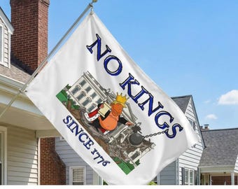 No Kings Flag | Since 1776 Patriotic Political Decor (Double Sided)