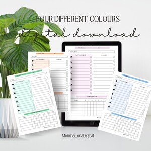 Minimal Pastel Weekly Digital Planner to boost Productivity