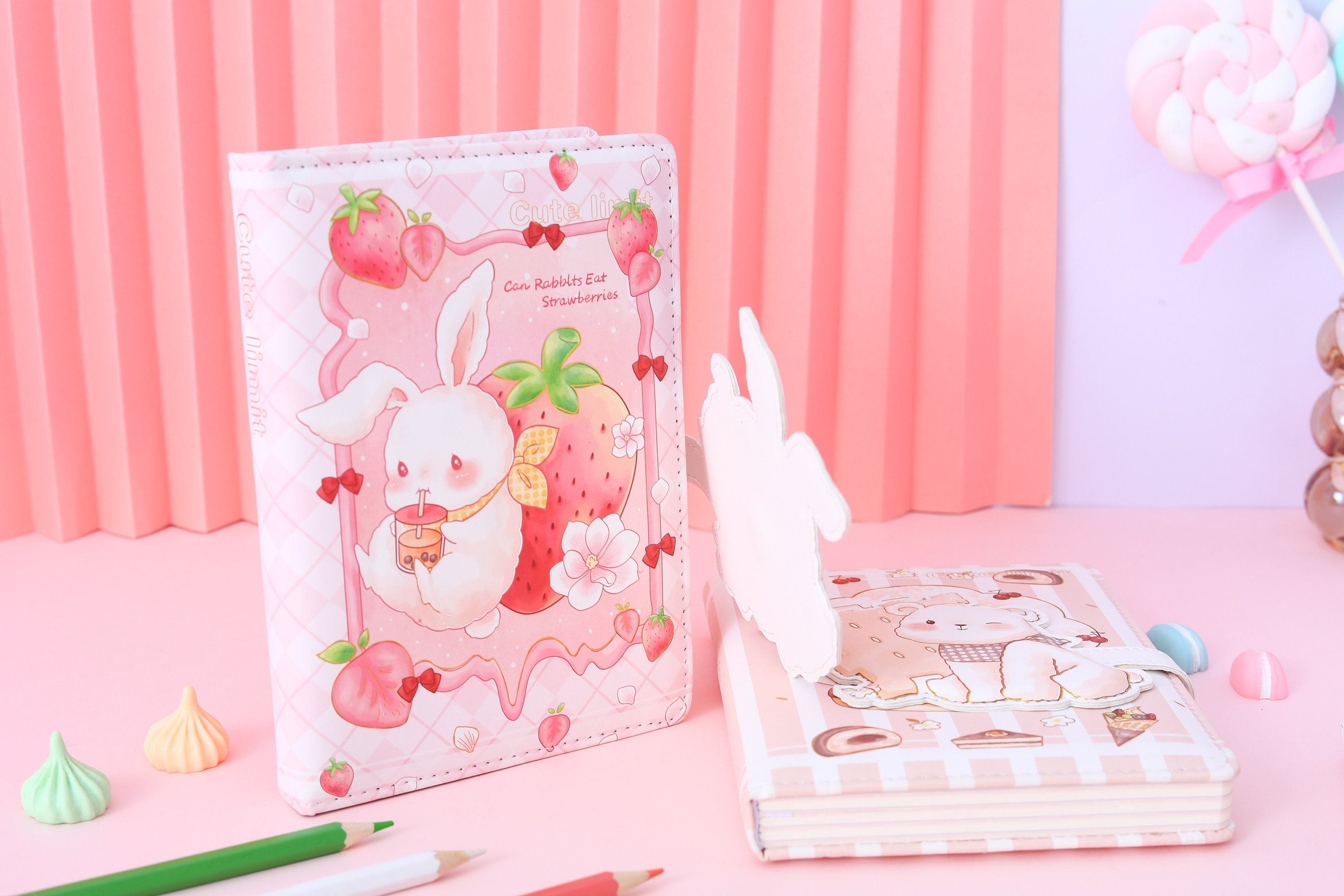 Kawaii Bunny Mini 1PC 80 Sheet Notebook (Random Color) – The