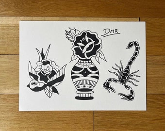 Scorpion A4 flash sheet